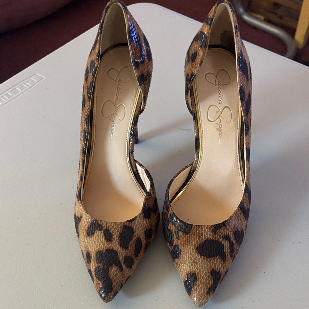 Jessica Simpson Animal Print Heels